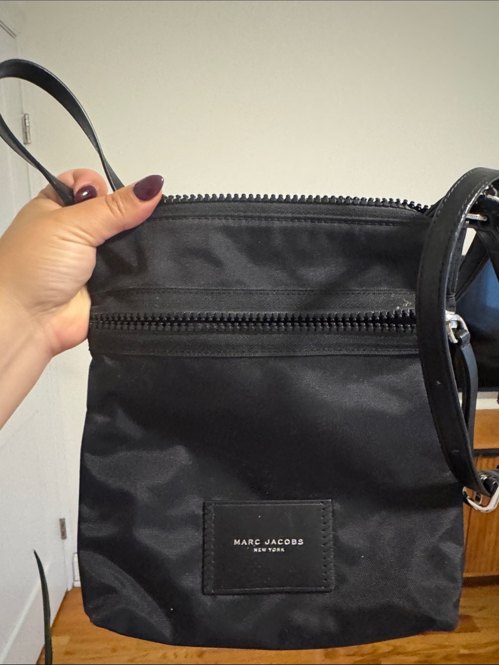 Used Marc Jacobs Black Nylon Crossbody Shoulder Bag
